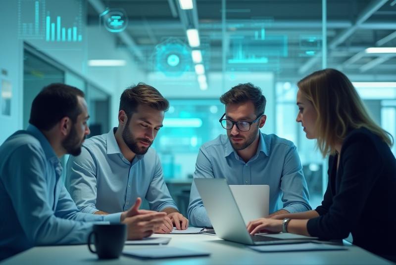 Equipo de DigiSoluciones Empresariales colaborando y desarrollando soluciones digitales